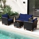 preview thumbnail 4 of 8, Costway 8 PCS Wicker Patio Furniture Set with Removable Cushions - See Details