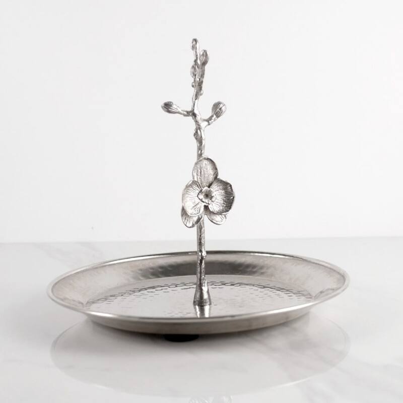 Cake Plate With Plum Flower