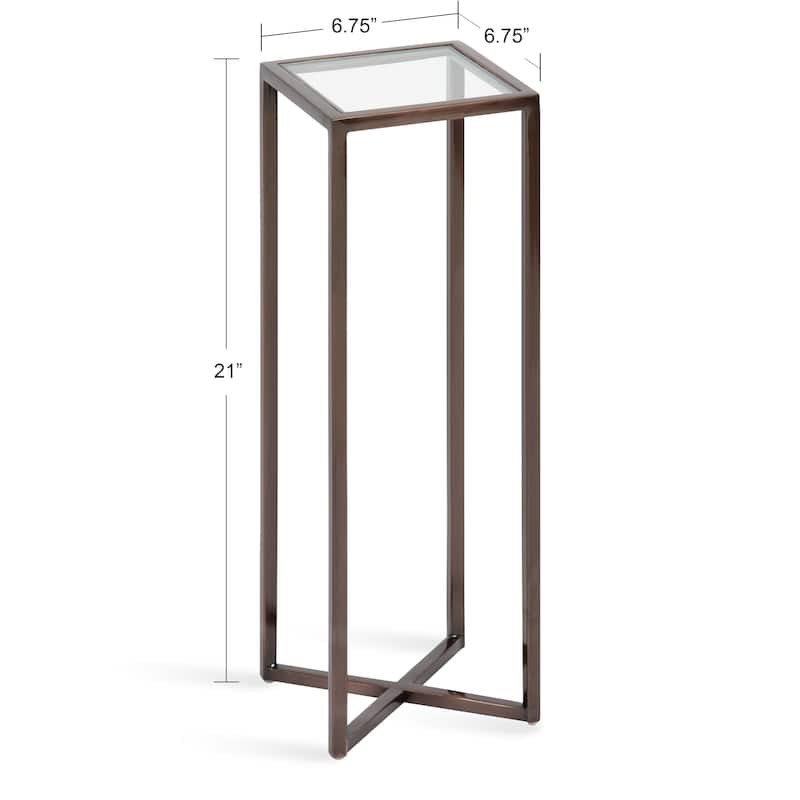 Kate and Laurel Jaspur Square Metal End Table
