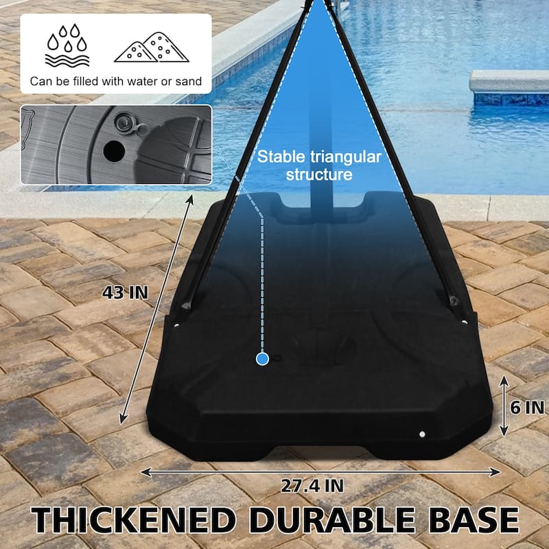 Basketball Hoop Adjustable Height 4.74-10 FT, Portable Basketball Stand for Outdoor&Indoor