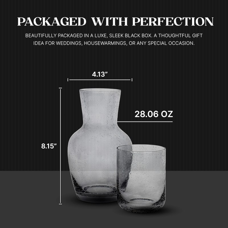 Bruno Magli 2 piece Bubble Carafe Set - 28 oz