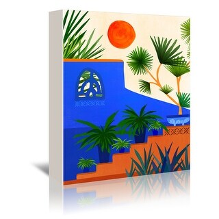 Americanflat - 8" x 10" Southwest Summer Garden by Modern Tropical Wrapped Canvas Wall Art