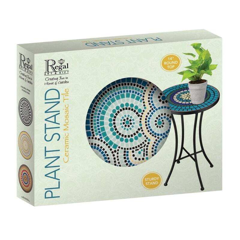 Mosaic Plant Stand - Ripple