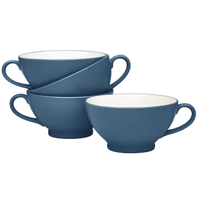 Noritake Colorwave Set Of 4 Handled Bowls, 5-1/2", 18 Oz.