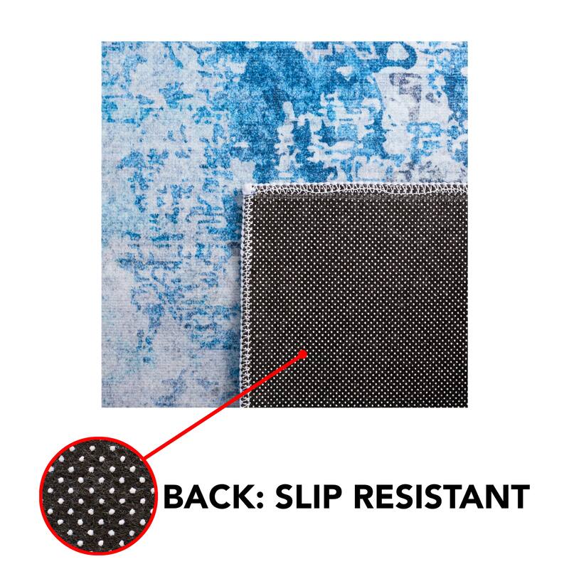 SAFAVIEH Tacoma Machine Washable Slip Resistant Norah Modern Abstract