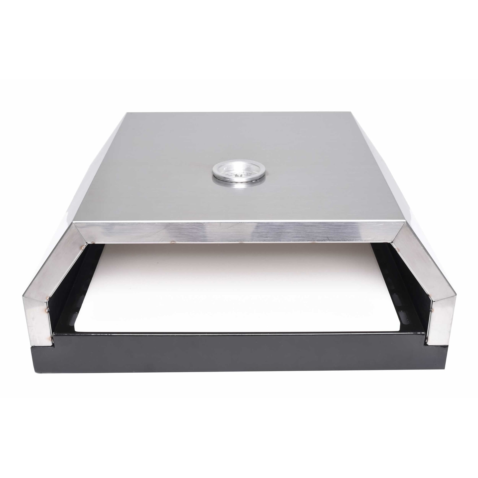 Zenvida Grill Top Pizza Oven with Stone for Gas or Charcoal Grill