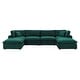 preview thumbnail 68 of 75, Commix Down Filled Overstuffed Velvet 6-Piece Sectional Sofa