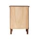 preview thumbnail 30 of 31, Walker Edison Bullrushes 1-Drawer Solid Wood Nightstand (Set of 2)