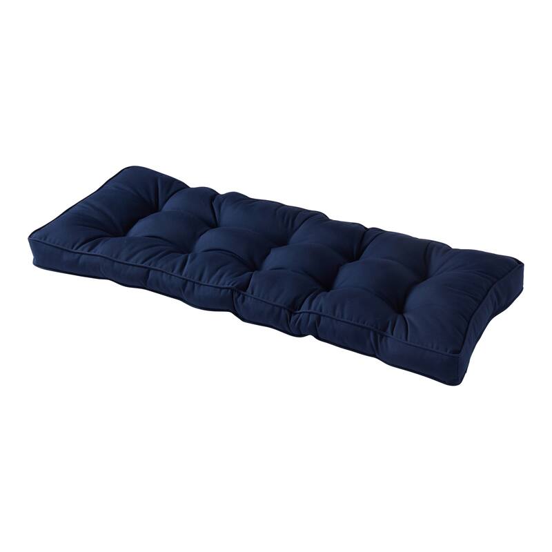 Sunbrella 51 x 18 in. Outdoor Bench Cushion - Canvas Navy