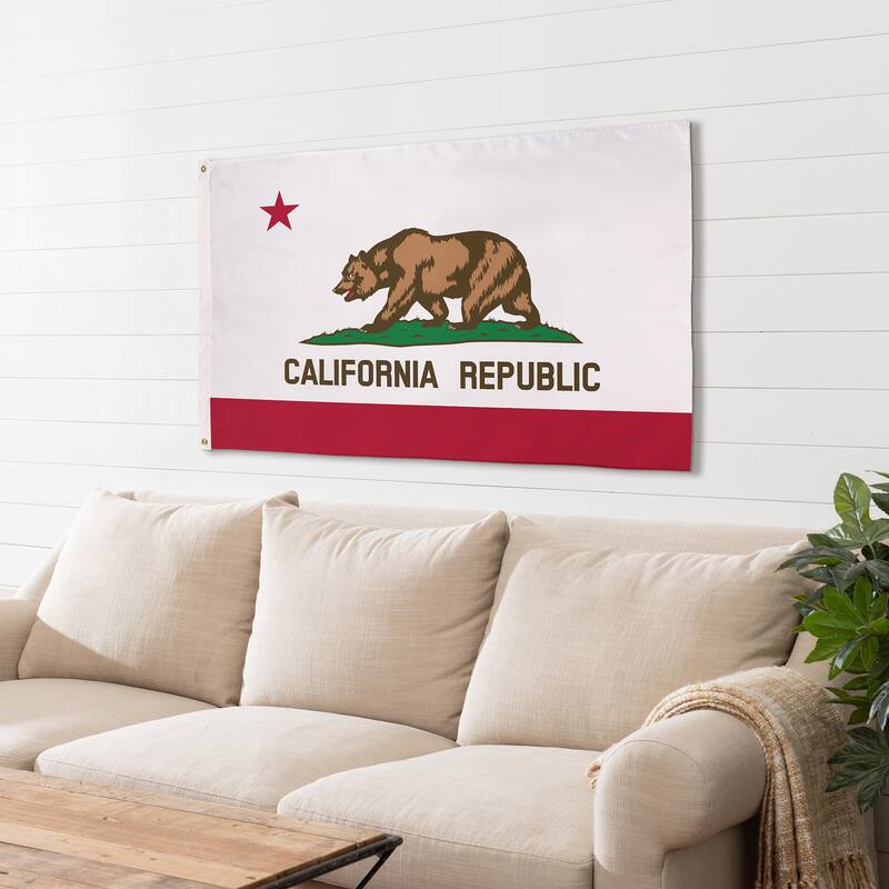 State of California Double Sided Estate Flag w/ 2 Grommets, 3'x5'