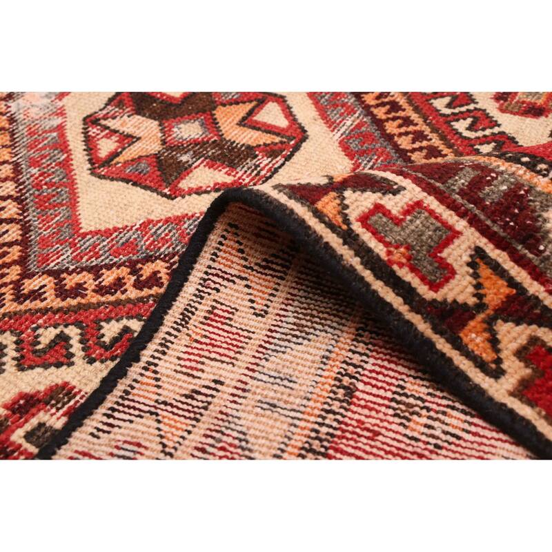 ECARPETGALLERY Hand-knotted Antalya Vintage Red Wool Rug - 4'0 x 7'7