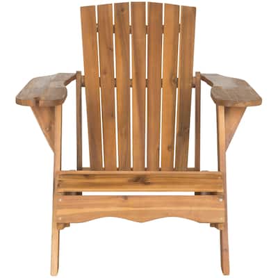 SAFAVIEH Outdoor Living Vista Brown Acacia Wood Adirondack Chair