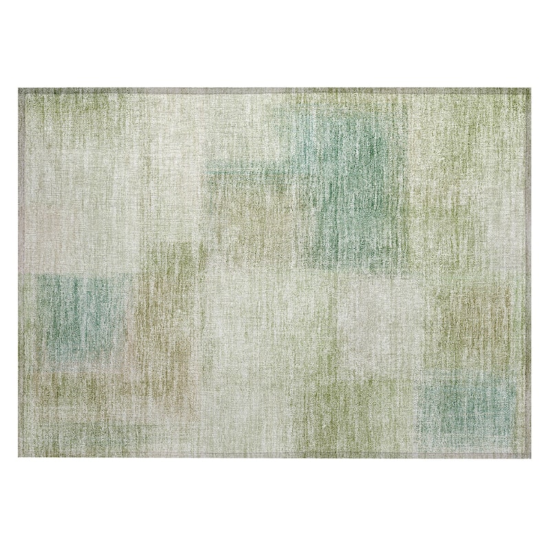 Machine Washable Indoor/ Outdoor Chantille Casual Ombre Rug
