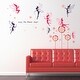 preview thumbnail 2 of 4, Walplus Fairies Red Dandelion Flowers Kids Wall Sticker Nursery Decor
