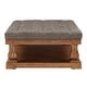 preview thumbnail 16 of 24, Knightsbridge Linen Baluster Coffee Table Ottoman by iNSPIRE Q Artisan