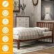 preview thumbnail 5 of 10, Twin Wood Platform Bed with Headboard and Solid Slat Support for Stable and Stylish Bedroom Setup