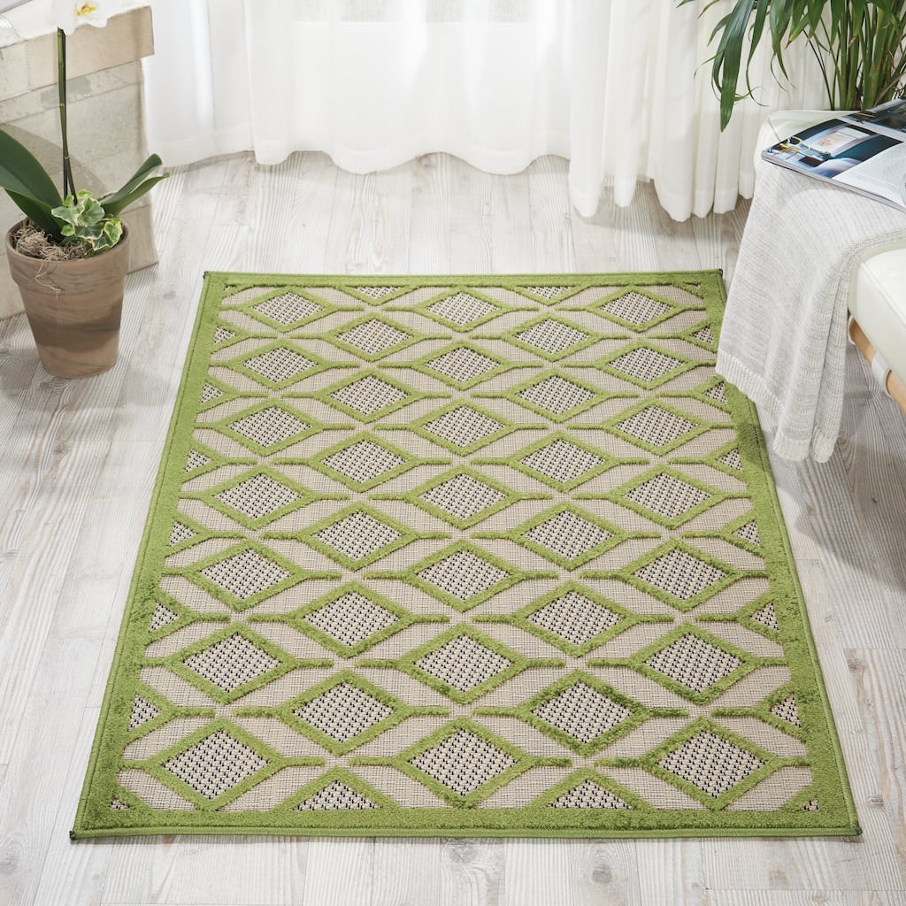 Nourison Aloha Geometric Indoor/Outdoor Area Rug