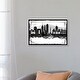 preview thumbnail 11 of 10, iCanvas "Mexico City Black And White Framed Skylines" by WallDecorAddict Framed