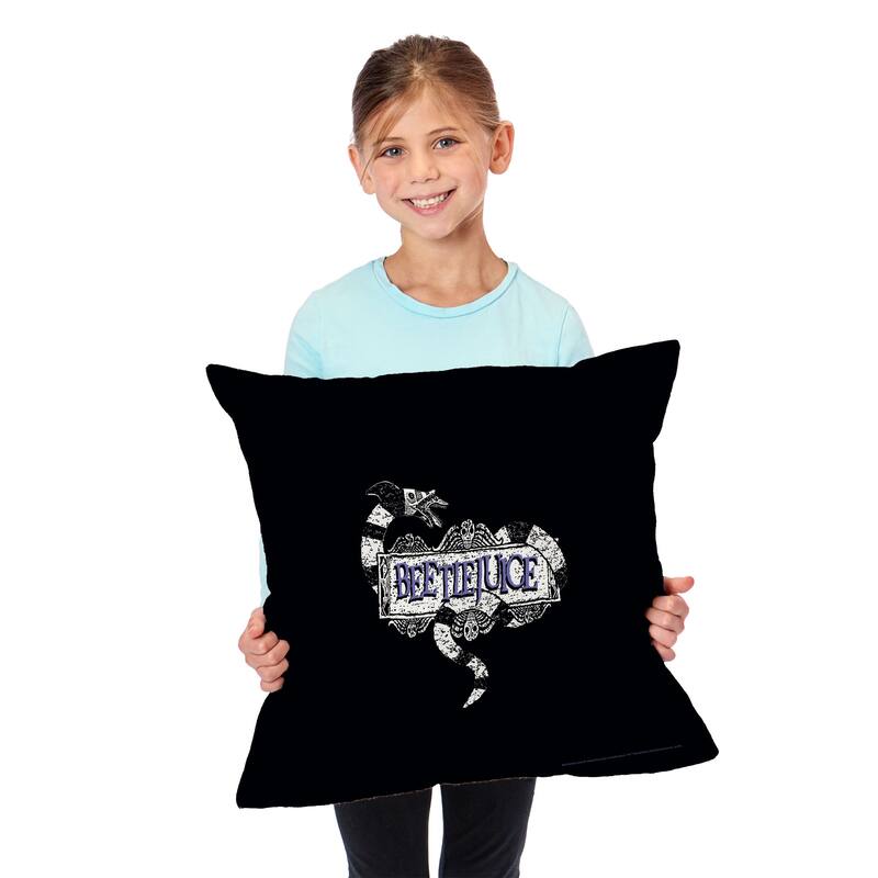 Warner Brothers Beetlejuice 18 Inch Throw Pillow