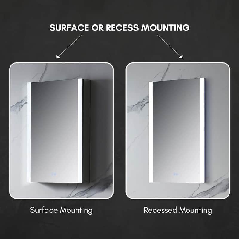 Blossom LED Lighted Medicine Cabinet with Mirror