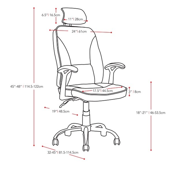 CorLiving Executive Reclining Office Chair in Light Brown
