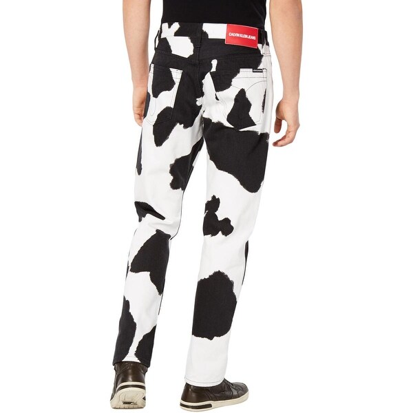 calvin klein cow print pants