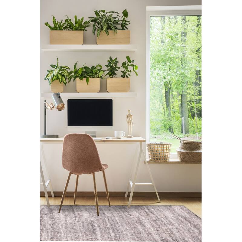 ECARPETGALLERY Hand-knotted Tangier Dark Grey Wool Rug - 4'11 x 8'1