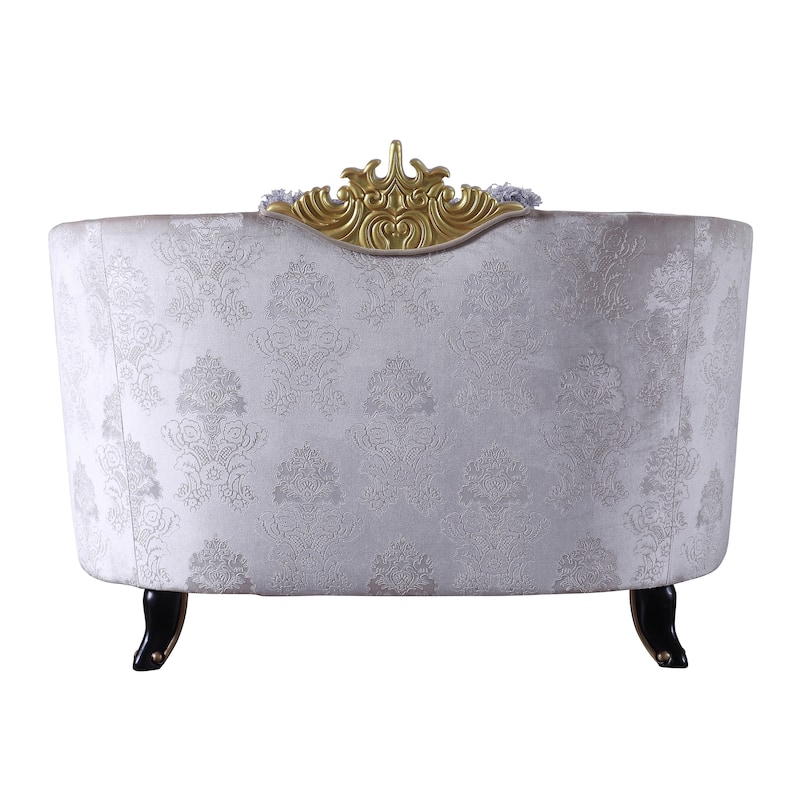 Peralta Cream Arched Backrest Accent Chair with Cabriole Leg