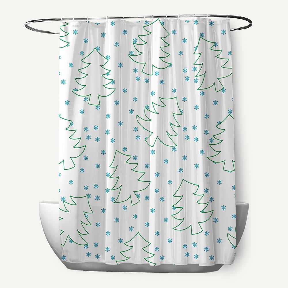 Tree Outlines Shower Curtain