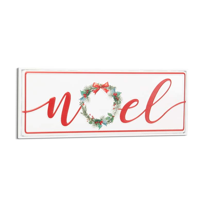 Clara Holiday Metal "Noel" Sign