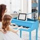 preview thumbnail 4 of 8, Gymax 30-Key Classic Baby Grand Piano Toddler Toy Wood w/ Bench &