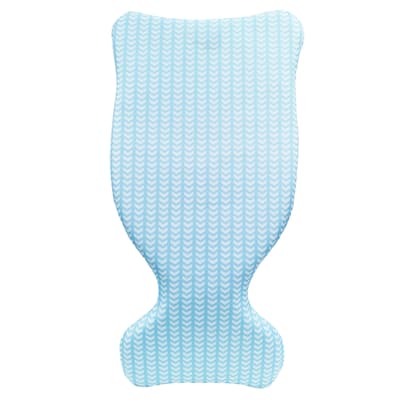 COMFY FLOATS Single Person Saddle Pool Float Lounger, Blue with Chevron Pattern - 1