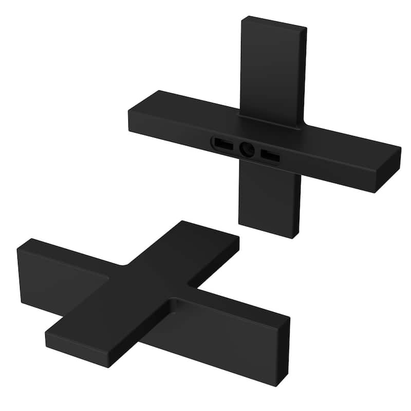 Pfister HHL-VRVX Verve Cross Handles Only for Widespread Bathroom - Matte Black