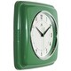 preview thumbnail 2 of 63, Infinity Instruments Retro 9.25-inch Square Wall Clock - 9.25 x 1.875 x 9.5