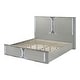 preview thumbnail 18 of 26, Furniture of America Sherri Modern 3-Piece Light Grey Solid Wood Kids Platform Bedroom Set with LED
