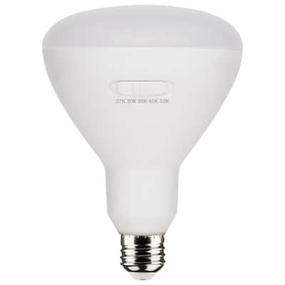 13W BR40 LED Medium Base CCT Selectable White Finish 90 CRI 120V