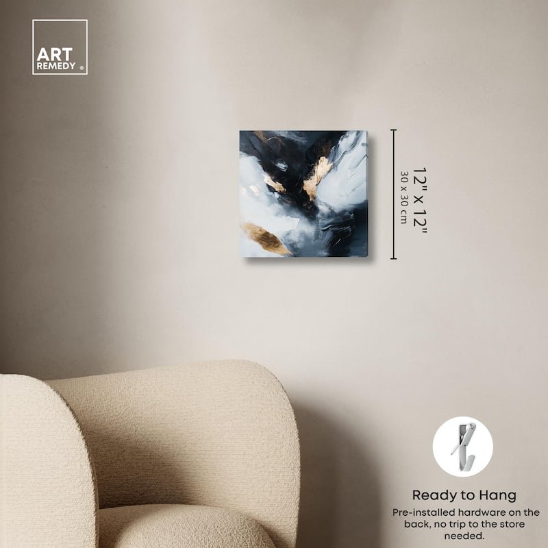 Golden Spark II Canvas by Art Remedy, Gallery Wrapped