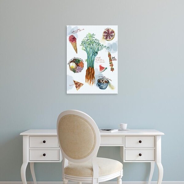 Easy Art Prints Melissa Wang's 'Food Sketches I' Premium Canvas Art