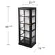 preview thumbnail 10 of 8, Burney Contemporary 5-Shelf Wood Curio Cabinet