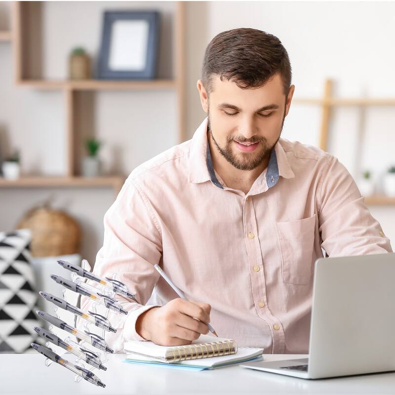 2pcs Pen Holder Stand 6-Slot Vertical and Horizontal Pen Display Stand - 17.5cm x 7cm