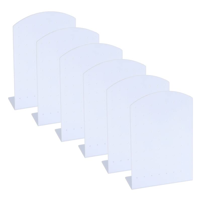 Earring Display Stand,Acrylic Earring Holder 72 Hole L Rack Large - White
