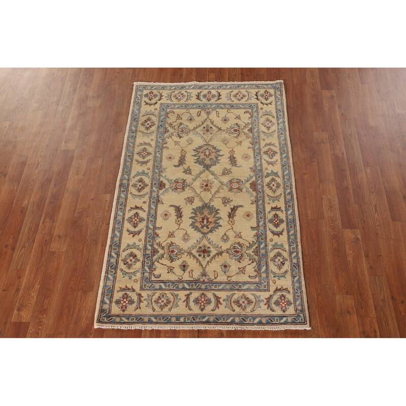 Kazak Oriental Accent Rug Handmade Floral Wool Carpet - 3'2"x 5'2"
