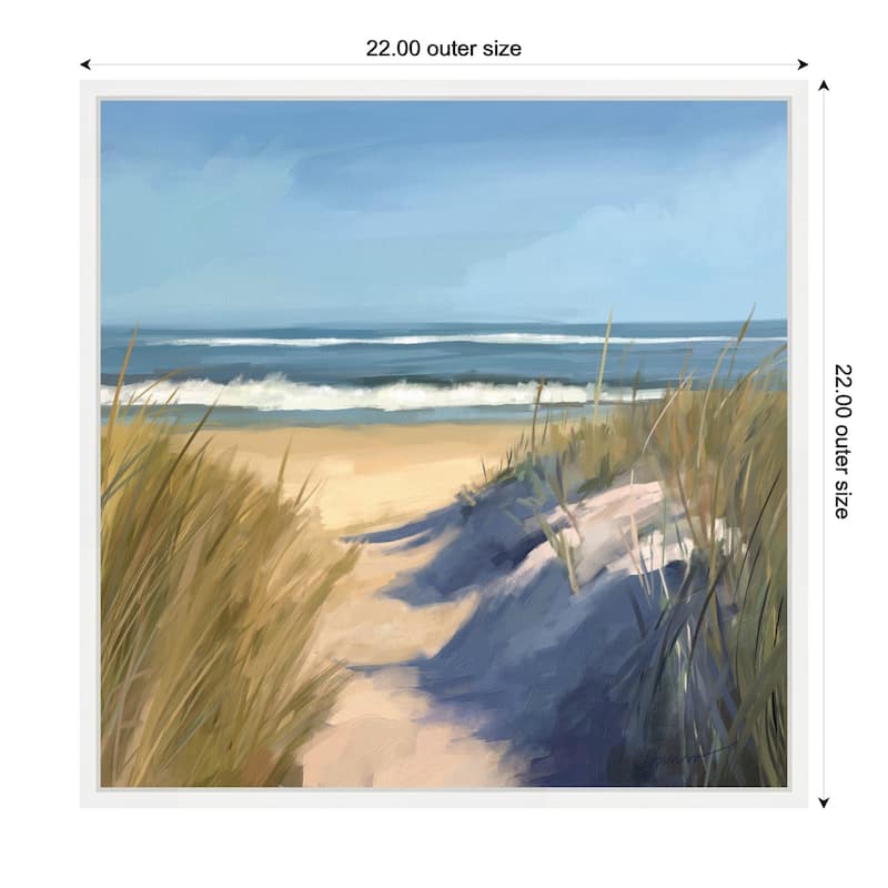 Kate and Laurel By The Sea by Mary Sparrow Framed Canvas Wall Art Print