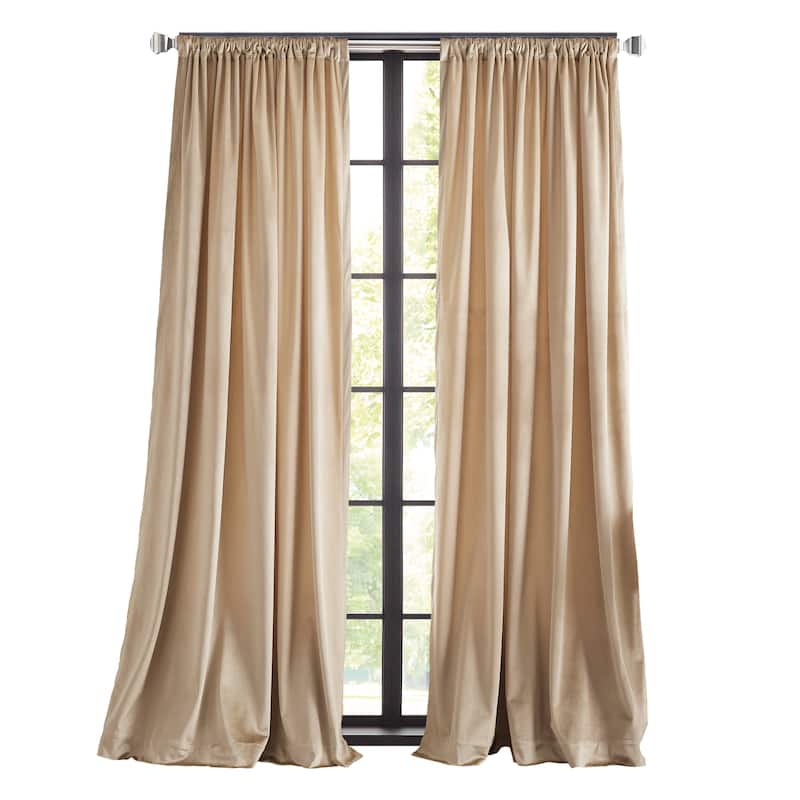 Martha Stewart Martha's Velvet Curtain Panel Pair