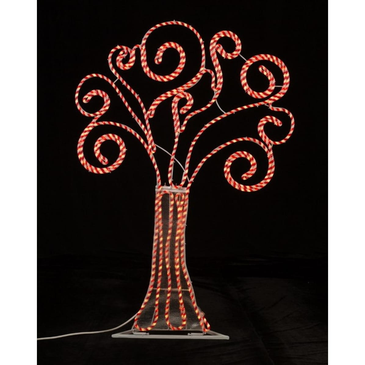 Shop 4 Pre Lit Peppermint Twist Swirl Rope Light Artificial