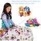 preview thumbnail 144 of 187, Kids Bean Bag Chair Cover Stuffed Animal Storage or Toy Organizer 48 Inch Extra Large - Canvas Jungle White