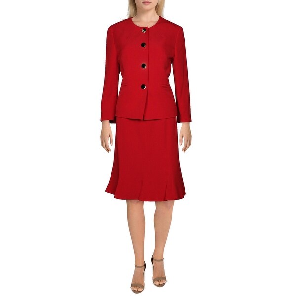 red dress suit ladies