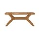 preview thumbnail 27 of 35, Plank and Beam Verso Rectangular Cross Leg Coffee Table - 40"