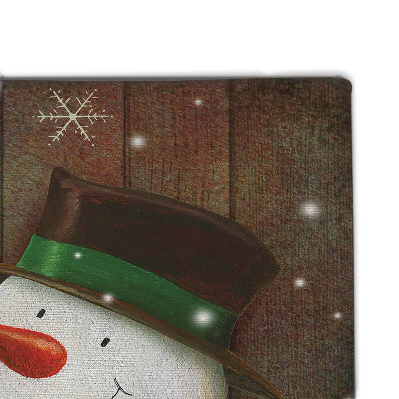 Laural Home Christmas Themed Chenille Outdoor Rug