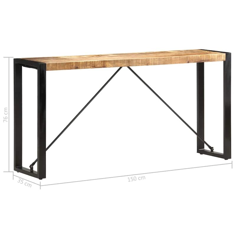 vidaXL Console Table Entryway Table Narrow Hall Side Table Solid Wood Mango